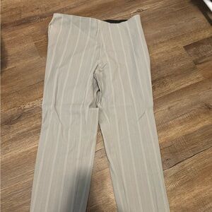 Women’s gray pinstripe dress pants